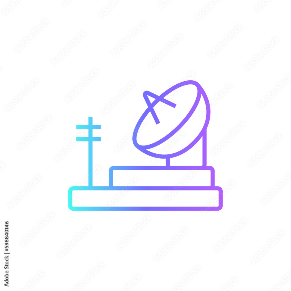 Radio Information technology icon with blue duotone style. music, sound, media, internet, speaker, microphone, retro. Vector illustration Radio Information technology icon with blue duotone style. music, sound, media, internet, speaker, microphone, retro. Vector illustration