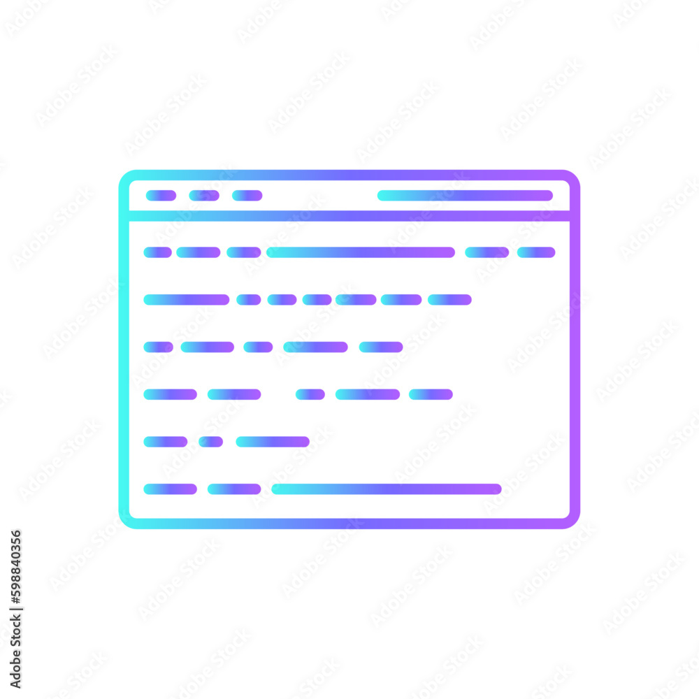 Coding Information technology icon with blue duotone style. digital, data, phone, qr, identification, barcode, application. Vector illustration Coding Information technology icon with blue duotone style. digital, data, phone, qr, identification, barcode, application. Vector illustration