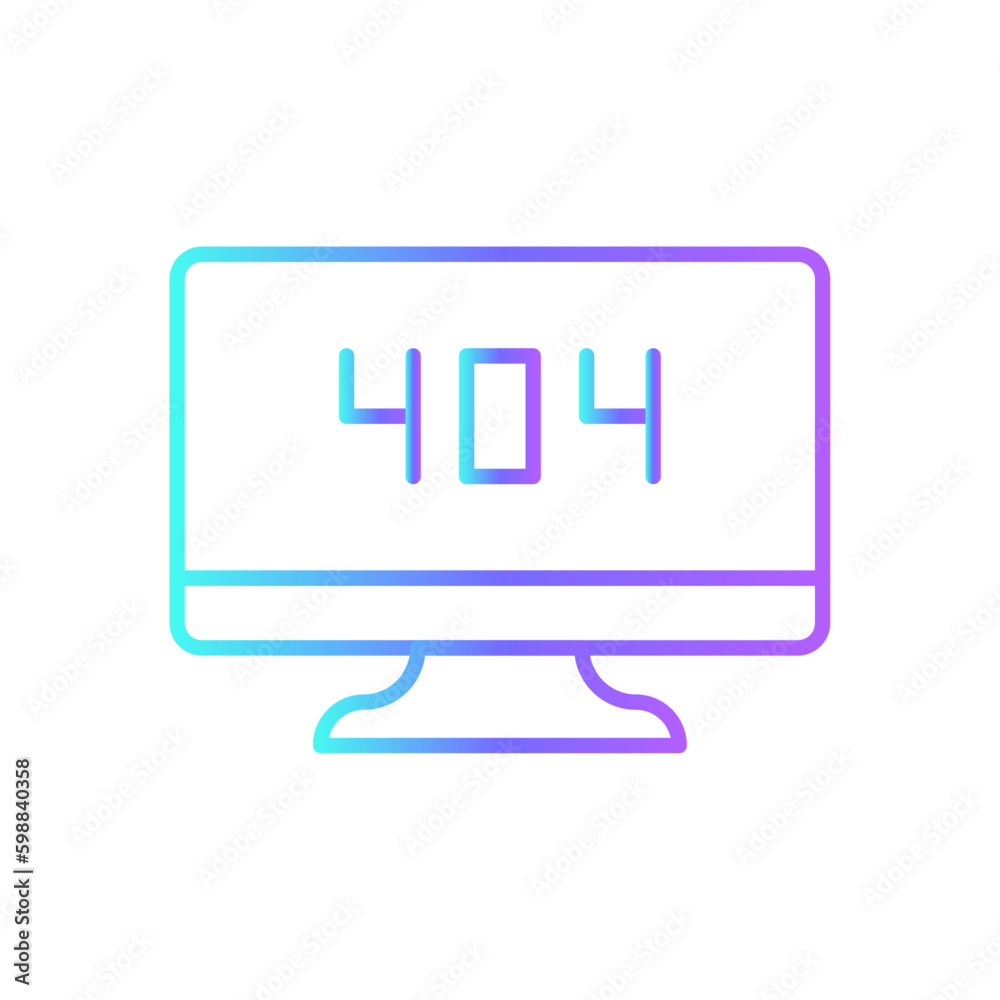 Error Information technology icon with blue duotone style. attention, alert, mark, risk, exclamation, danger, information. Vector illustration Error Information technology icon with blue duotone style. attention, alert, mark, risk, exclamation, danger, information. Vector illustration