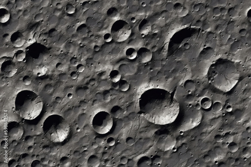 Nahtlos wiederholendes Muster - Mond Oberfläche - Fotorealistisch