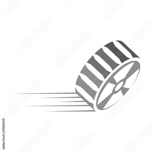 wheel logo vector illustration