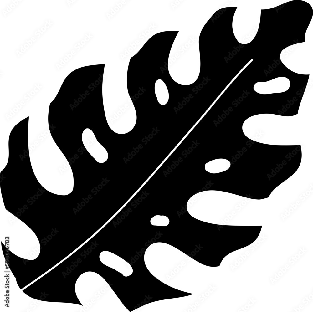 Obraz premium Leaf Silhouette Illustration