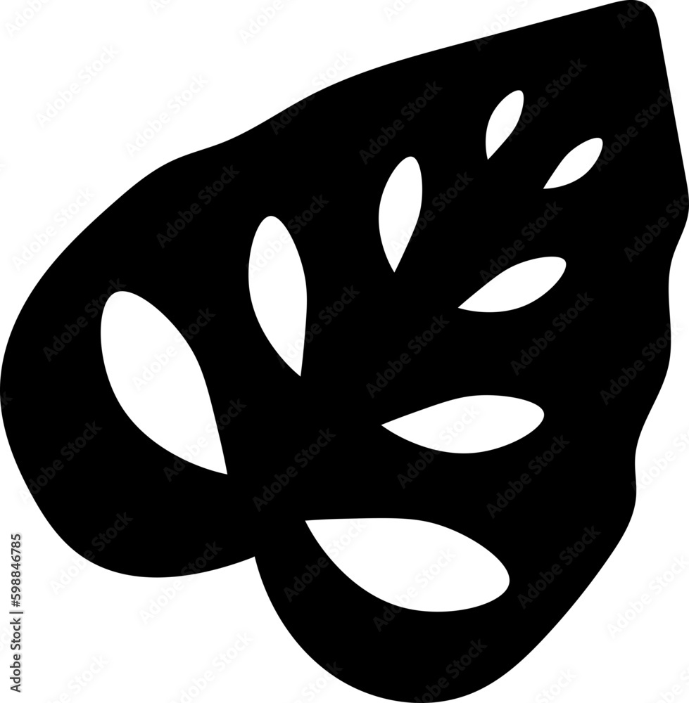 Fototapeta premium Leaf Silhouette Illustration