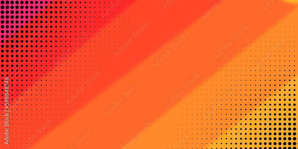 abstract orange background with dots