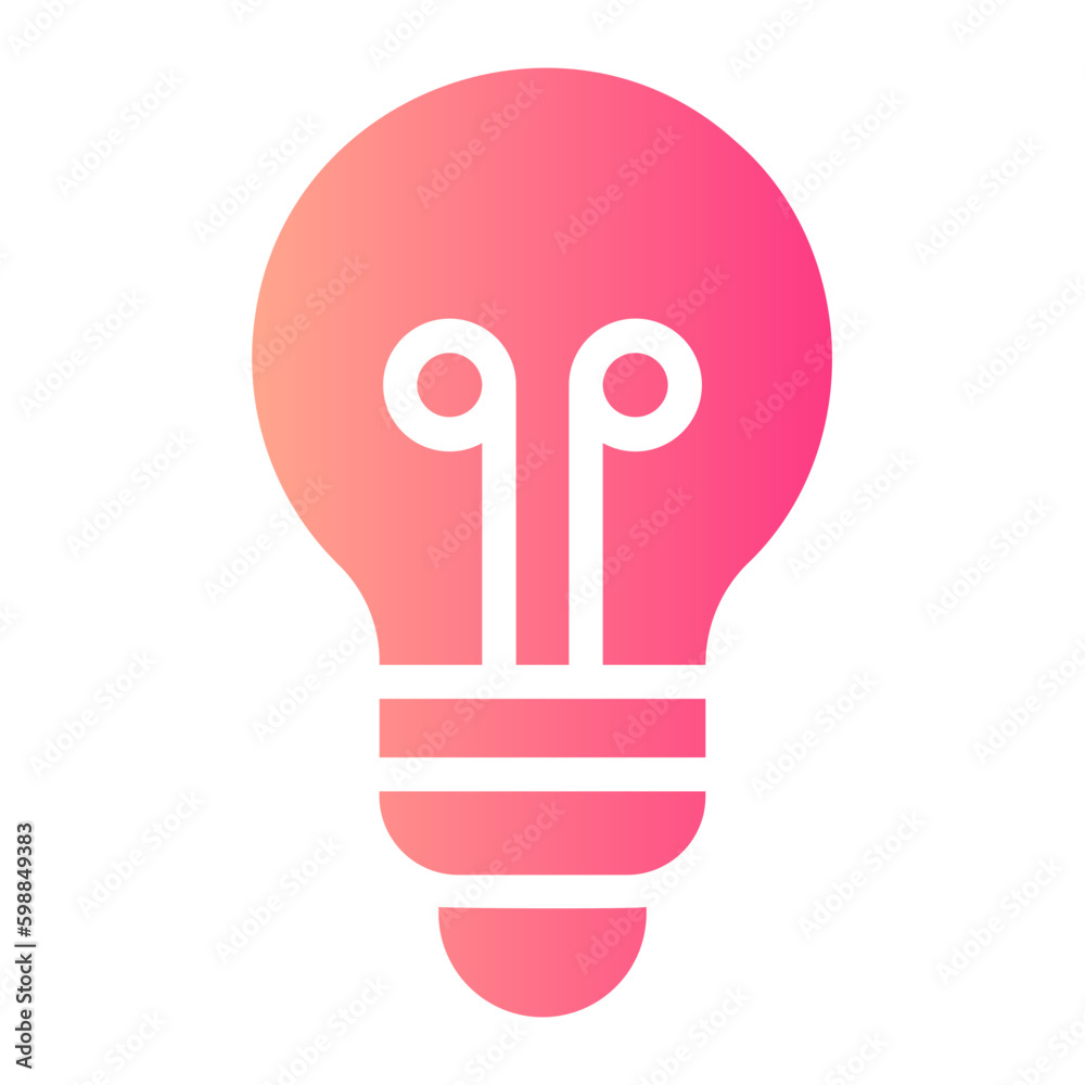 lightbulb gradient icon