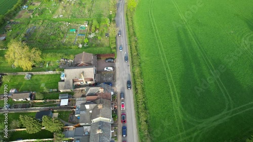 Aerial View of Streatley Village of Luton England UK photo