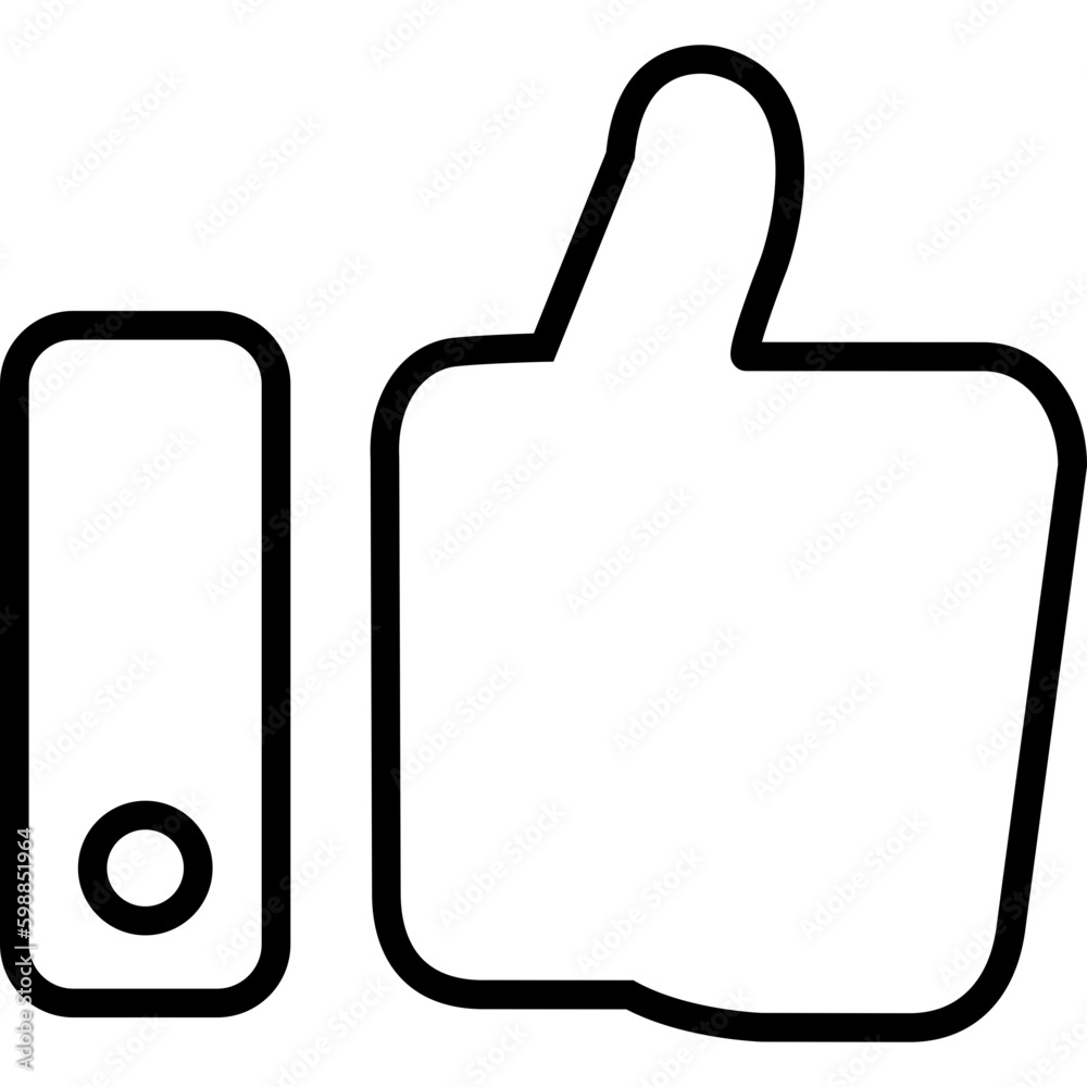 Like Thumb Up Outlined Symbol Icon Like Thumb Up Outlined Symbol Icon