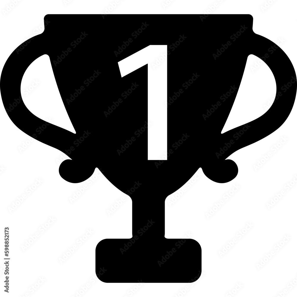 Trophy Cup For Number One Icon Trophy Cup For Number One Icon