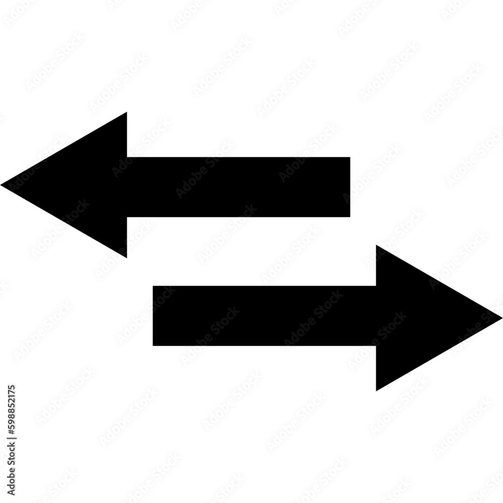 Two Arrows Pointing Right And Left Icon Two Arrows Pointing Right And Left Icon