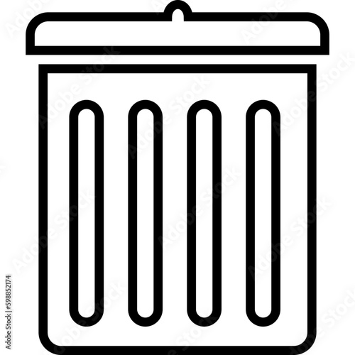 Trash Can Outline Icon