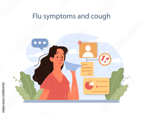 Nicotine withdrawal symptom. Flu symptoms and cough as a common