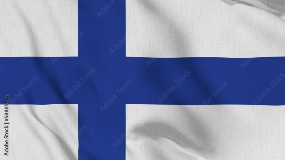Finland Flag Waving Slowly Looped Finland Flag Waving Slowly Looped