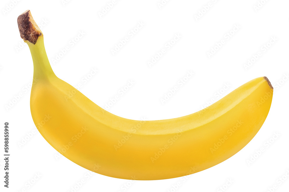 Delicious banana cut out