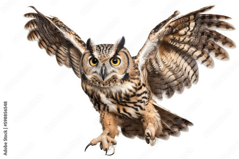 Naklejka premium owl isolated on white