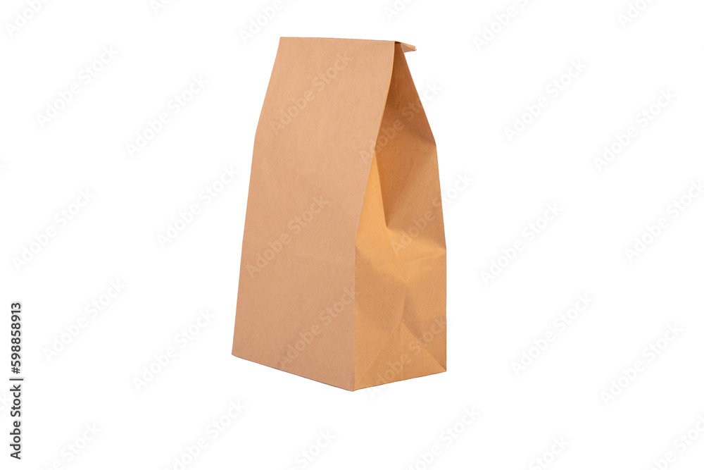 Brown paper bags on transparent background.
Brown paper bags on transparent background.