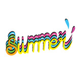 Summer Multicolor Lettering