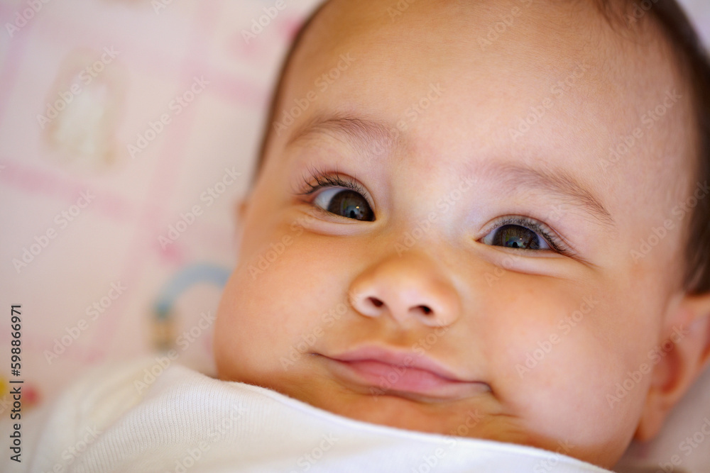 Guess what I just did. Closeup portrait of an adorable little baby. Guess what I just did. Closeup portrait of an adorable little baby.