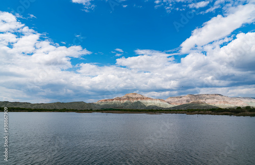 The view of the Nallihan, Cayirhan bird paradise near Ankara, in Anatolian Turkey. photo