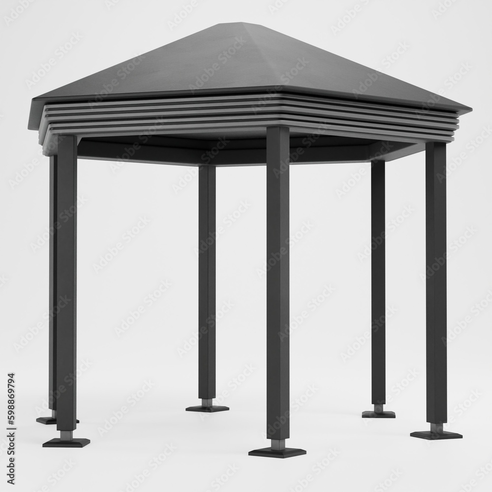 Realistic 3D Render of Gazebo Realistic 3D Render of Gazebo