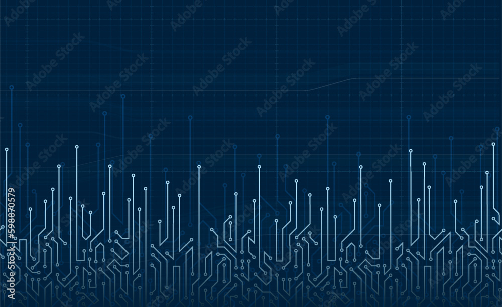 Modern background with circuit board pattern. Vector illustration.