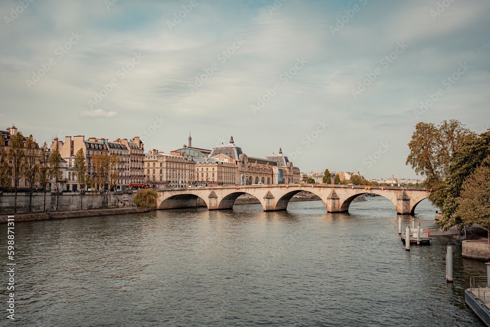 Obraz premium bridge over the big river