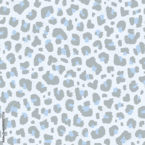 Abstract animal skin leopard seamless pattern design. Jaguar, leopard, cheetah, panther fur.  seamless camouflage background. (ID: 598873736)