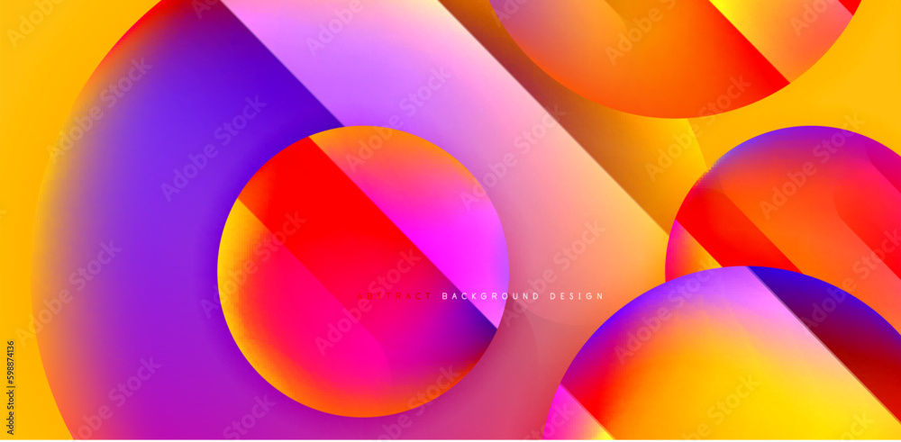 Circles with glossy surface and light and shadow effects abstract background. Template for covers, templates, flyers, placards, brochures, banners Circles with glossy surface and light and shadow effects abstract background. Template for covers, templates, flyers, placards, brochures, banners