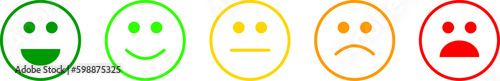 Fünf Smileys