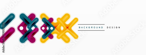 Cross line background minimal geometric template. Design for wallpaper, banner, background, landing page, wall art, invitation, prints, posters