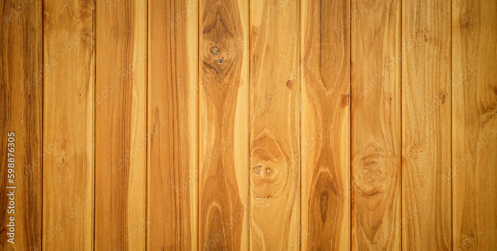 Fototapeta premium brown wood plank texture can be use as background 