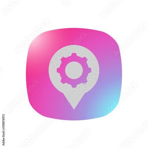 Location Settings - Pictogram (icon) 