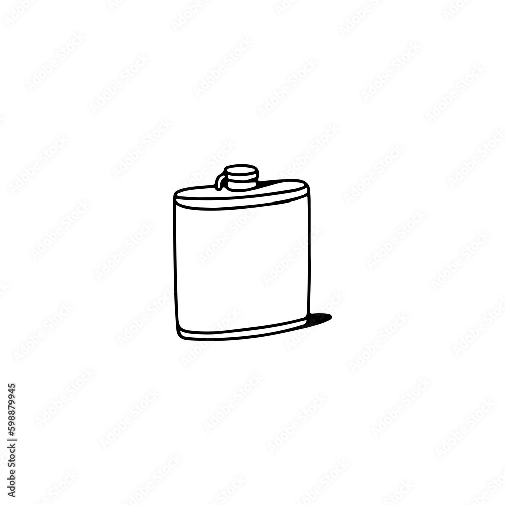 alcoholic drink doodle illustration vector