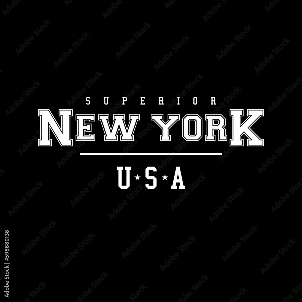 nyc typography for print t shirt	