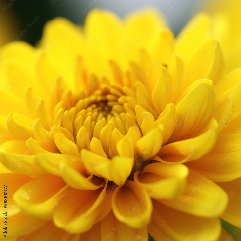 background of yellow flowers in close-up. generative AI background of yellow flowers in close-up. generative AI