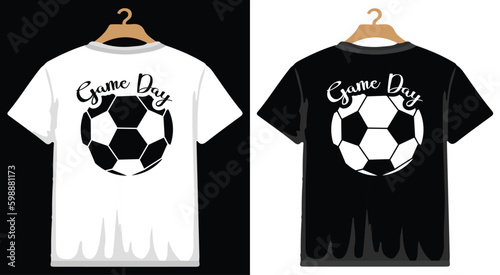 Game Day Soccer T shirt Design, vector Soccer T shirt  design, Football shirt, Soccer typography T shirt design