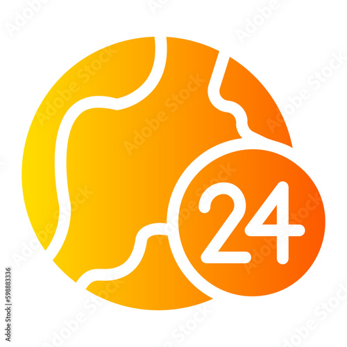 24 hours icon 