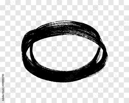 Circle drawn with a black marker