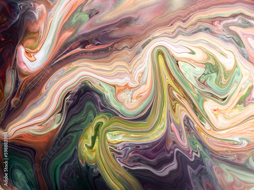 Acrylic Pour Color Liquid marble abstract surfaces Design.