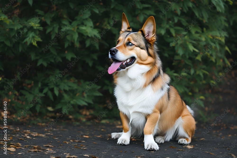 Fototapeta premium Dog looking at distance
