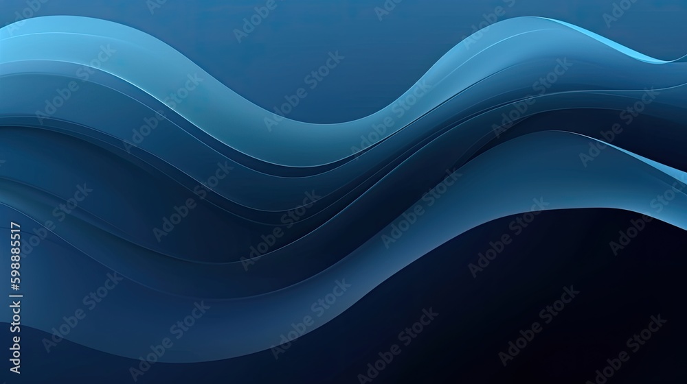 Obraz premium abstract blue gradient smooth background Generated AI