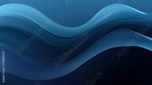 abstract blue gradient smooth background Generated AI