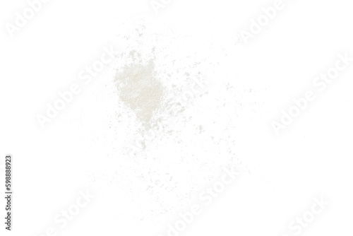 white powder splash particle