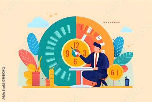 Interest rate and dividend concept, Businessman is calculating income and return on investment in percentage. income, return, retirement, compensation fund, investment, dividend tax, stock market