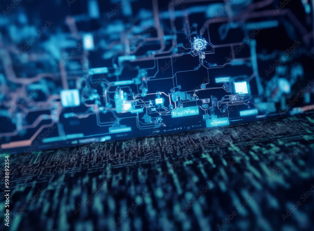 Abstract Technology Background of Futurism Abstract Technology Background of Futurism