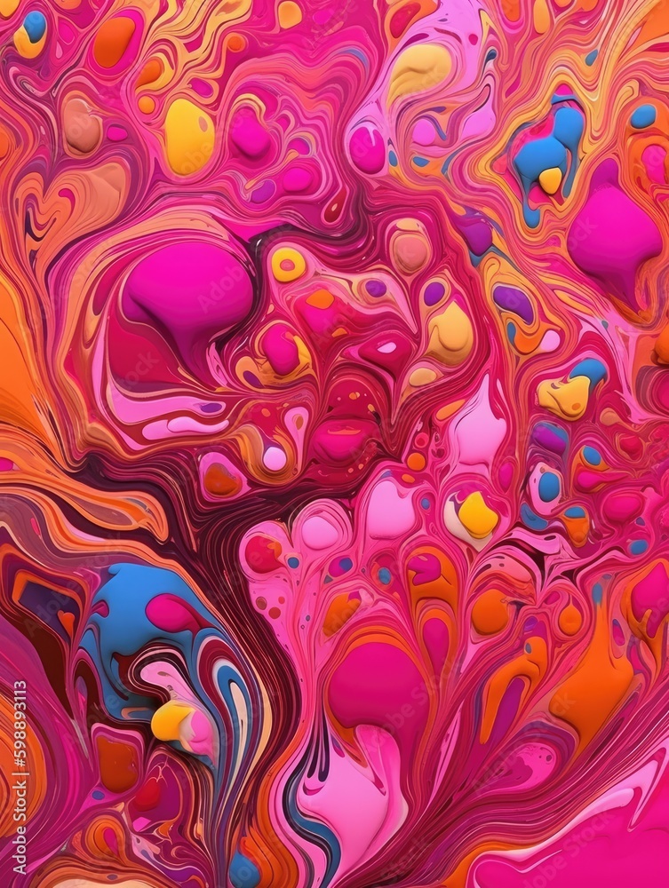 fluid art composition features a vibrant color scheme with bold and eye-catching designs fluid art composition features a vibrant color scheme with bold and eye-catching designs