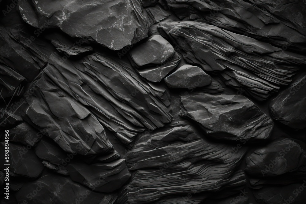 Obraz premium overlay old texture in black background with lots of copy space, generative ai