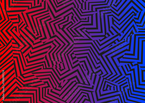 Abstract background with gradient color dazzle camouflage pattern