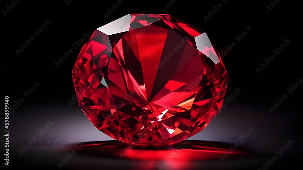 Naklejka premium ルビーの美しさを表現したアートワーク No.020 | In this artwork, Showcasing the Beauty of Ruby Generative AI