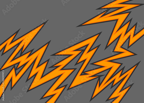 Simple background with jagged lightning pattern