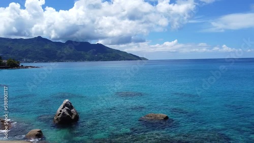 beautiful view of the Seychelles photo